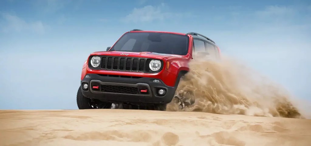 The new Jeep Renegade Trailhawk is a capable SUV from the Jeep brand.