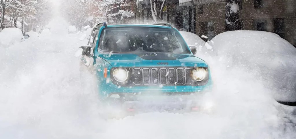 The 2022 Jeep Renegade is an SUV suited for light, off-road use.