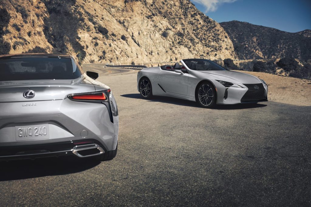 2022 Lexus LC 500 Inspiration Series coupe and convertible
