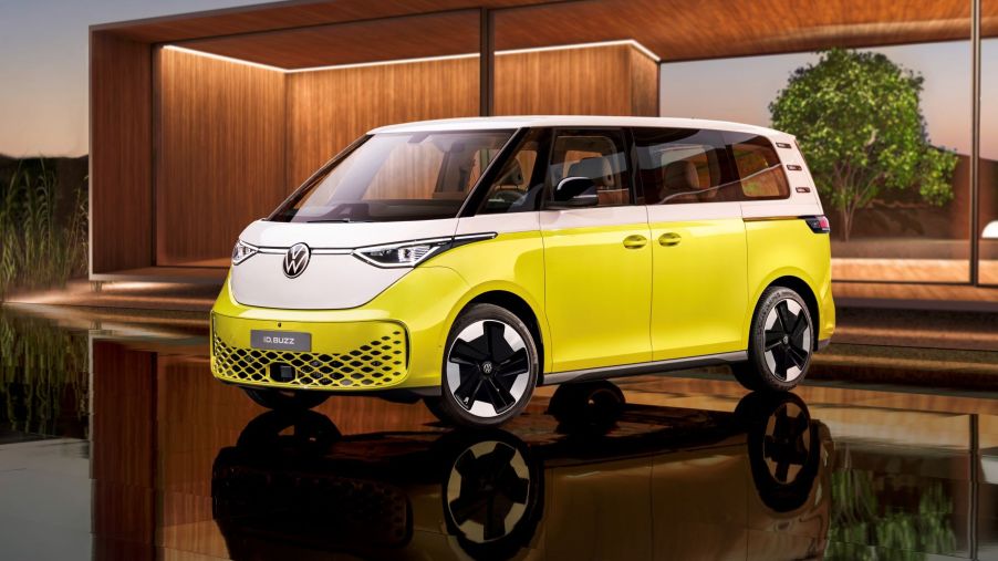 2023 Volkswagen ID. Buzz European model in yellow