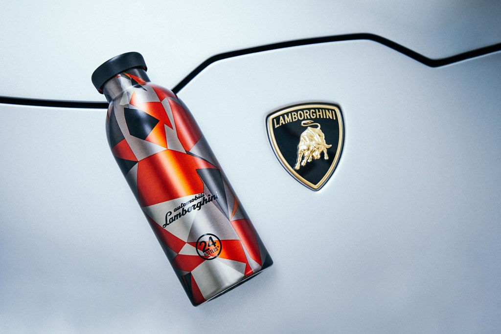 Lamborghini stainless steel water bottle by 24Bottles