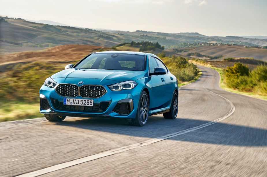 The all-new BMW 2 Series Gran Coupe, BMW M235i xDrive, Snapper Rocks blue metallic, Rim 19” Styling 552 M
