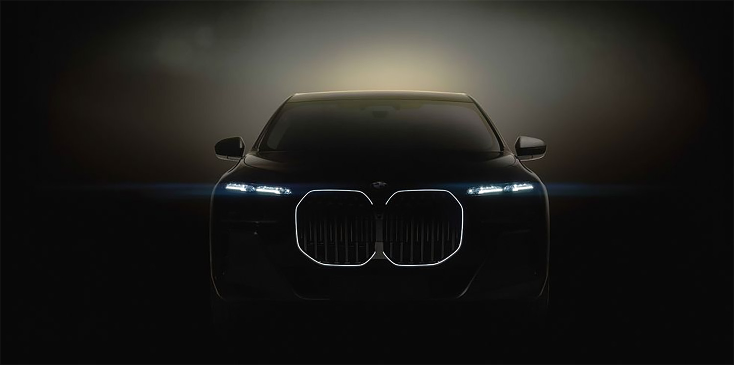 2023 BMW i7 front kidney grille preview