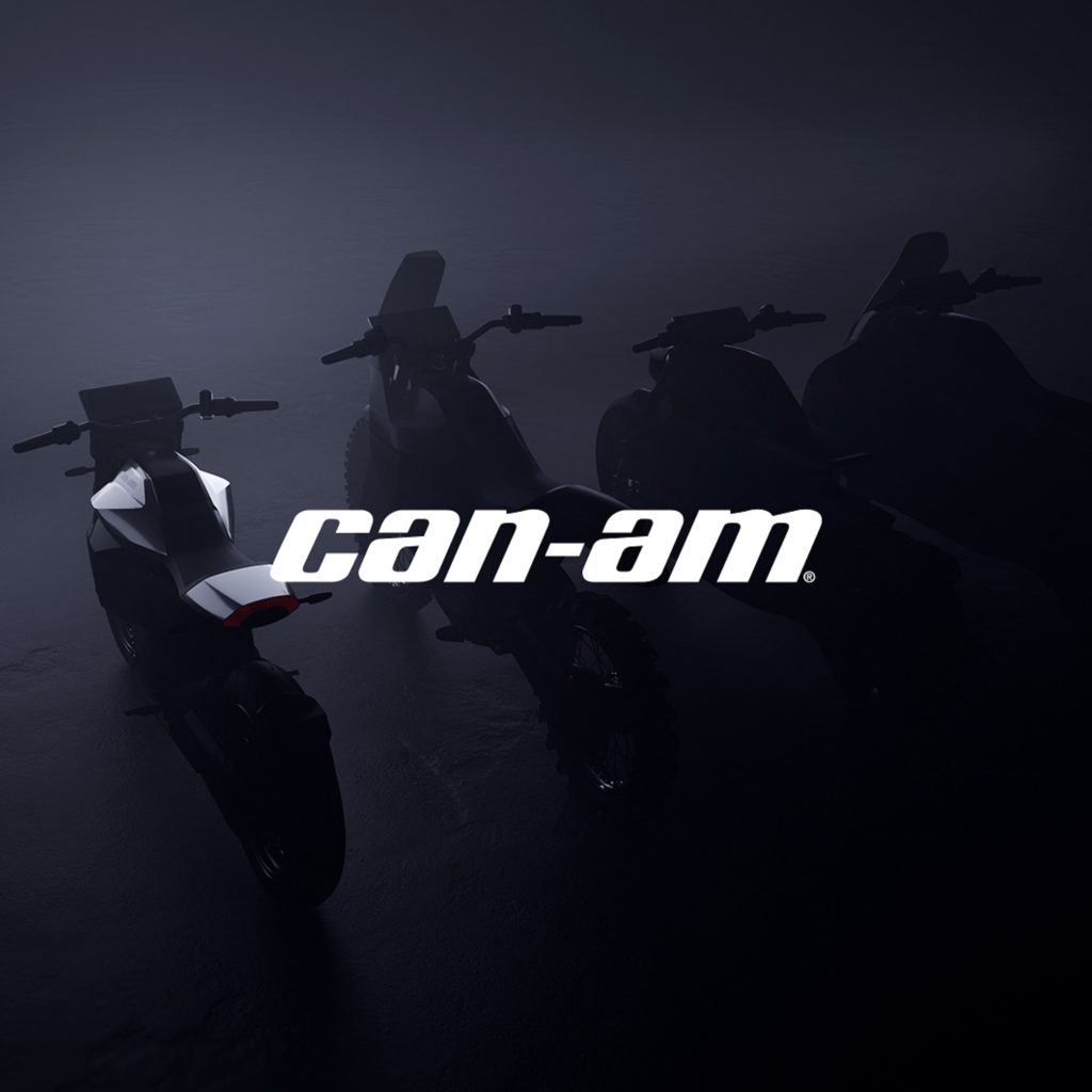The shadowy Can-Am Motorcycles electric lineup teaser
