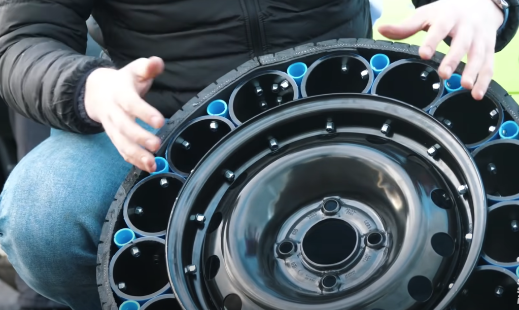 DIY airless tires | YouTube