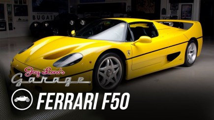 A Rare Yellow Ferrari F50 Is Anything but Mellow for Jay Leno