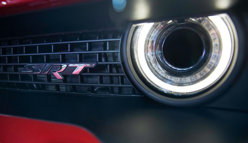2016 Dodge Challenger SRT Hellcat headlight air-catcher.