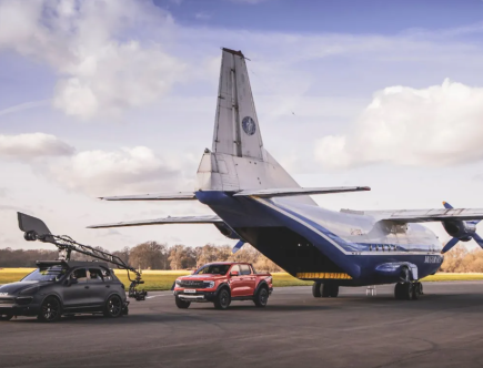 Watch the 2023 Ford Ranger Raptor Jump out of a Plane