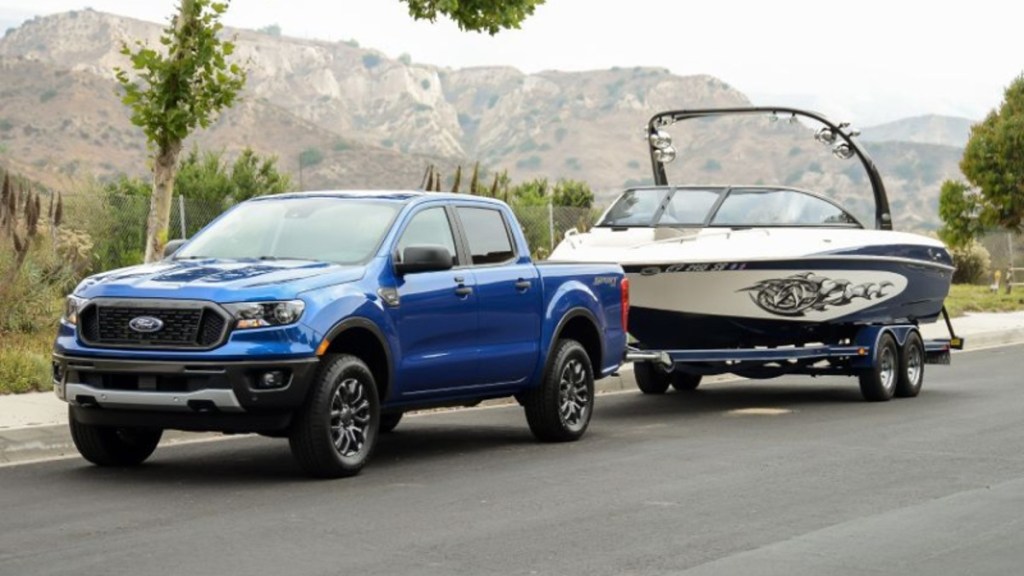 Ford Ranger Towing a Boat