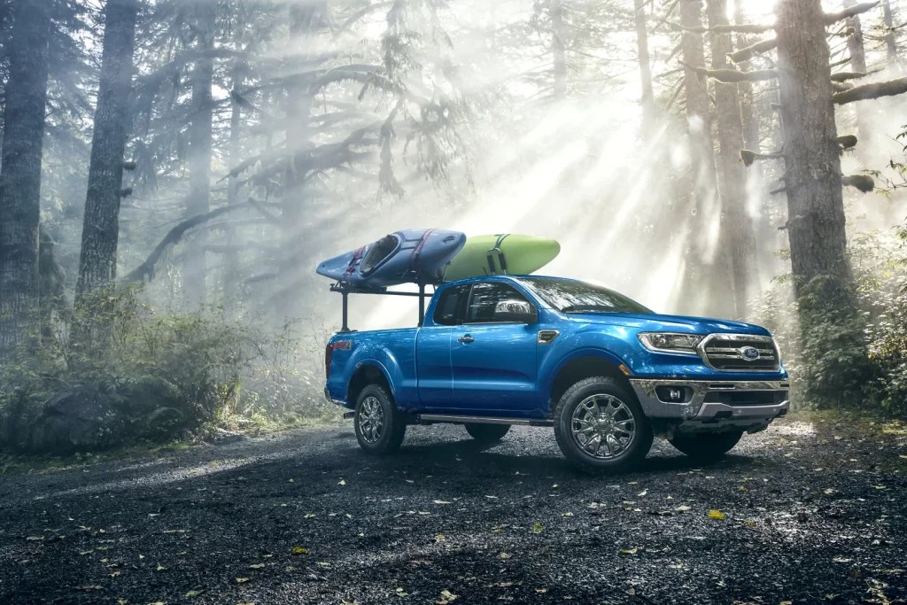 The 2022 Ford Ranger is available with the FX4 Off-Road package.
