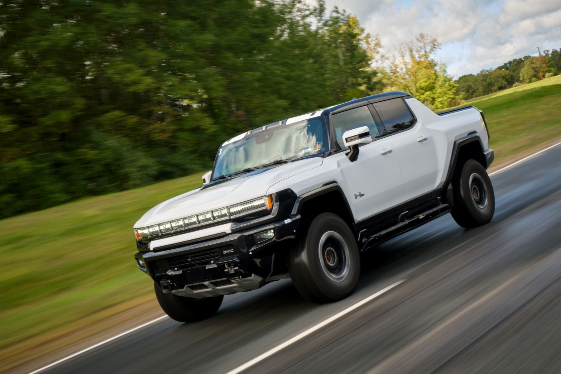 The GMC Hummer EV pickup truck has more electric driving range than the Rivian R1T and Ford F-150 Lightning