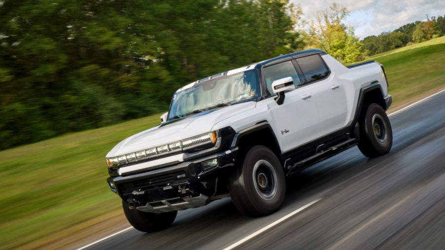 The GMC Hummer EV pickup truck has more electric driving range than the Rivian R1T and Ford F-150 Lightning