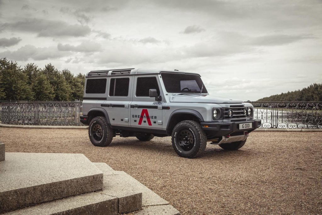 The INEOS Grenadier is an off-road SUV with 4x4 capability. 