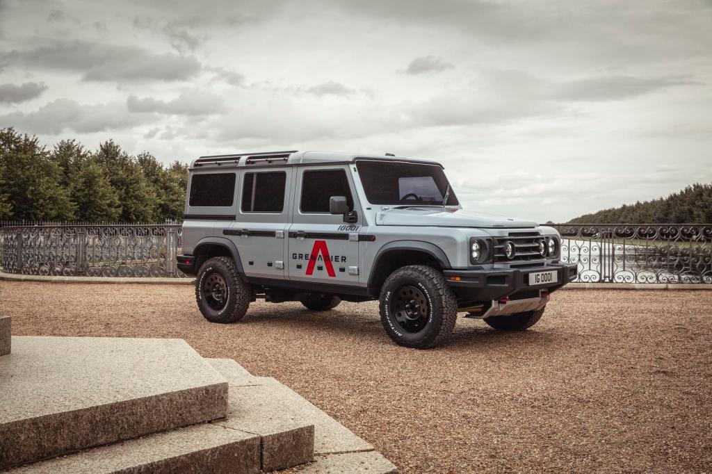 The INEOS Grenadier shows off rugged styling and capability as a British 4x4 SUV.
