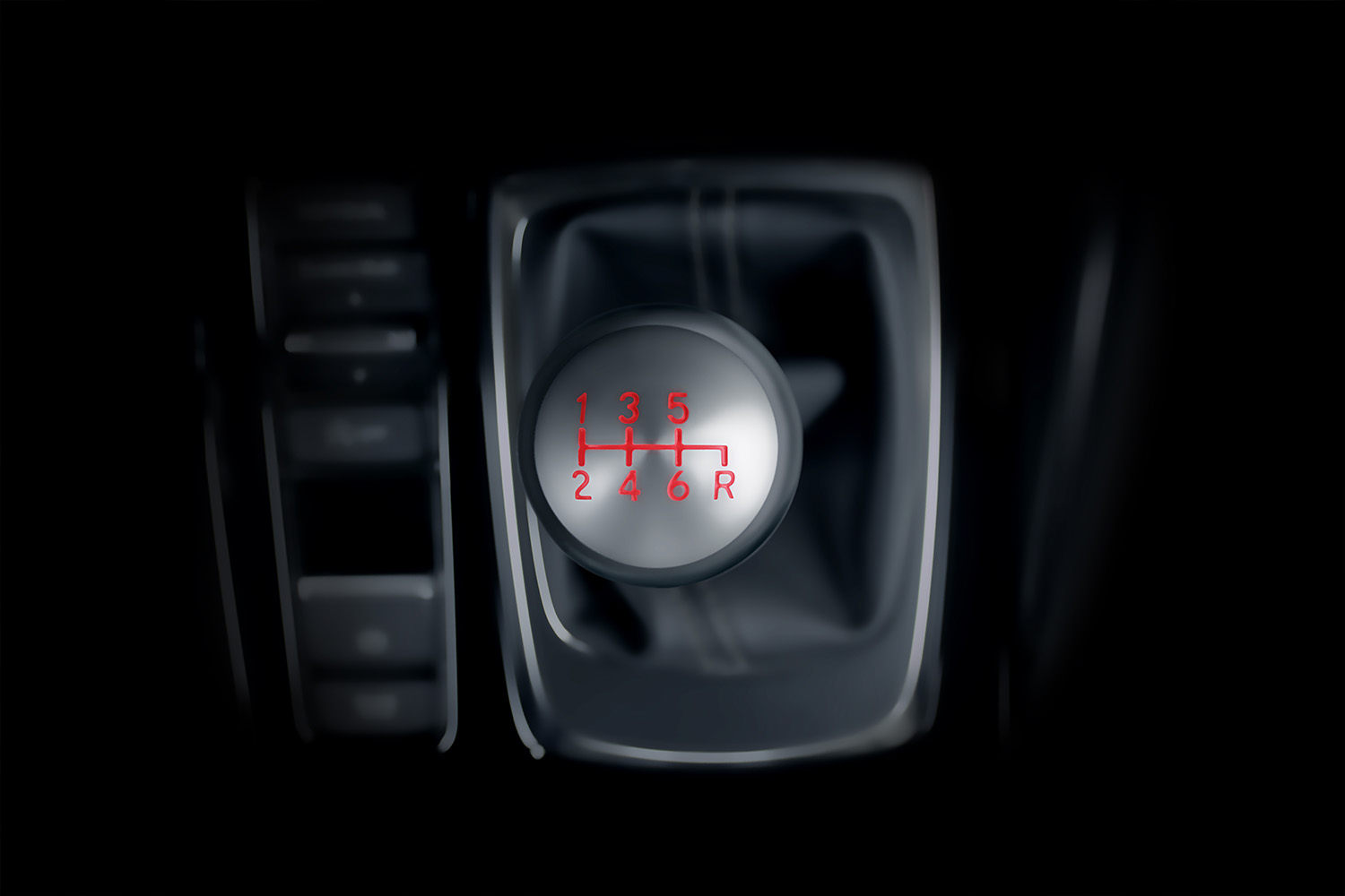 Acura Integra six-speed manual transmission gear knob