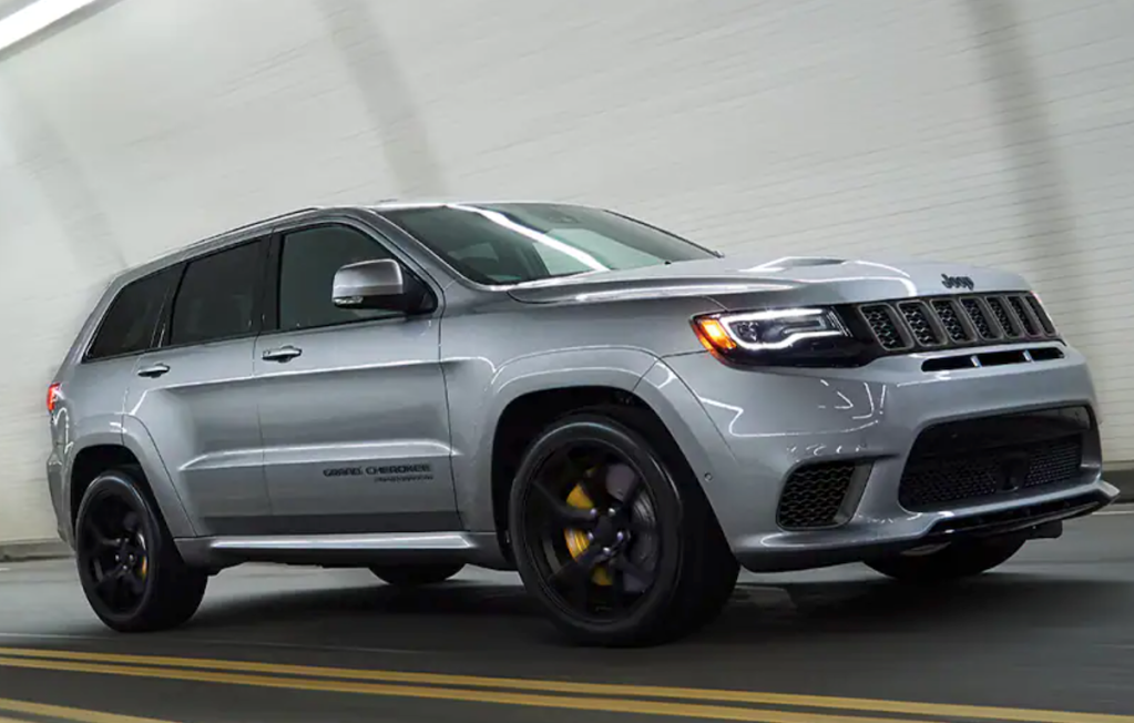 2021 Jeep Grand Cherokee Trackhawk on the road - Hemi V8 goes away with electrification instead.