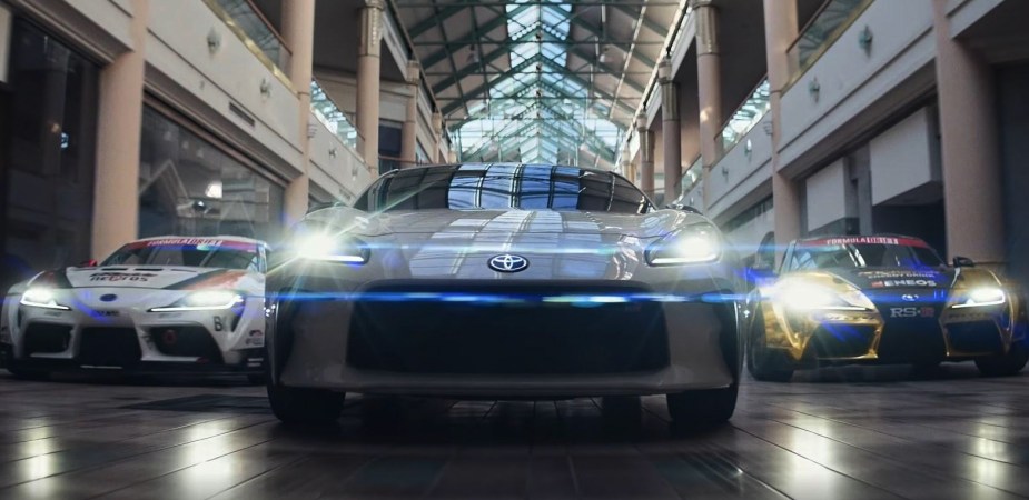 Jhonnattan Castro Fredric Aasbo Ken Gushi drifting inside abanonded mall for new GR86 advertisement