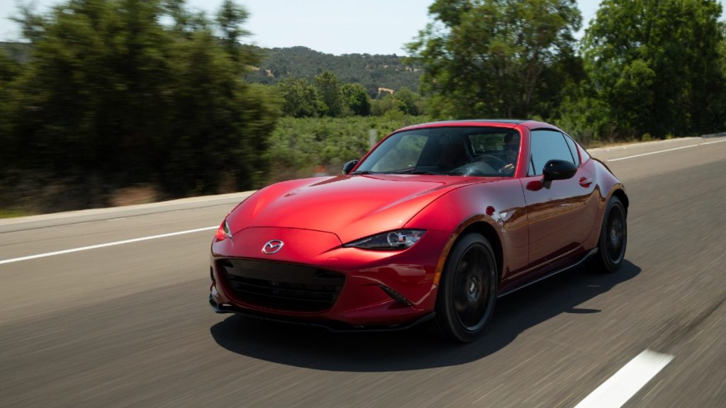 This Mazda MX-5 Miata is supported by the Mazda Collision Network