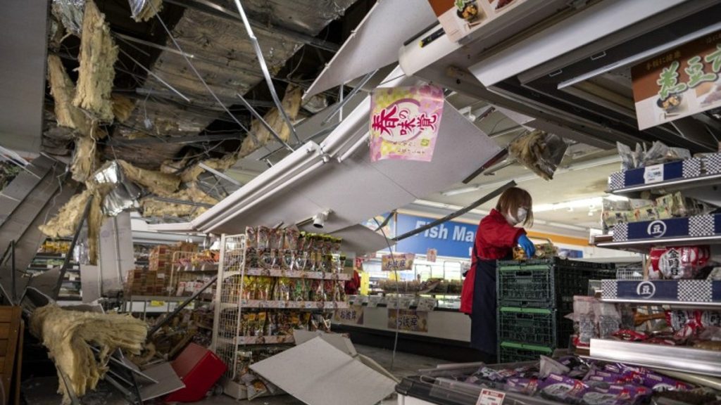 Shop in Japan Torn Apart by Earthquake