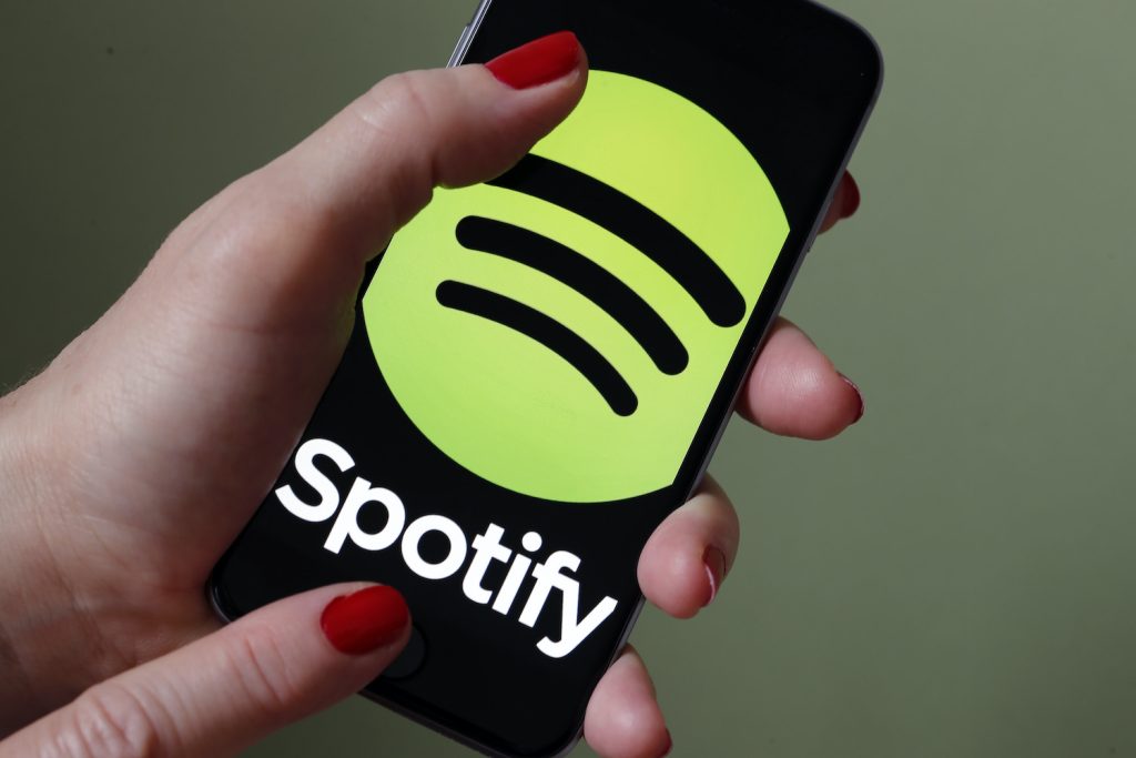 Spotify app on a phone