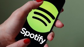 Spotify app on a phone