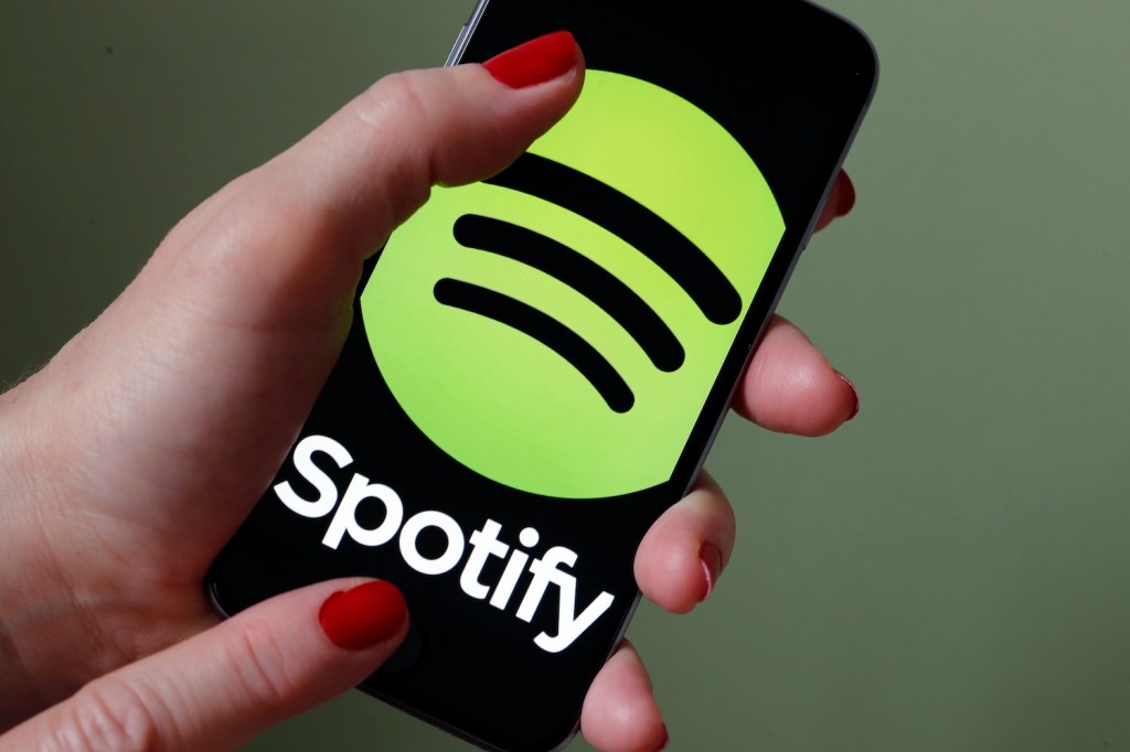 Spotify app on a phone