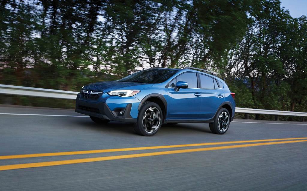 The 2022 Subaru Crosstrek not only offers standard all-wheel drive, but it also features a six-speed manual transmission.