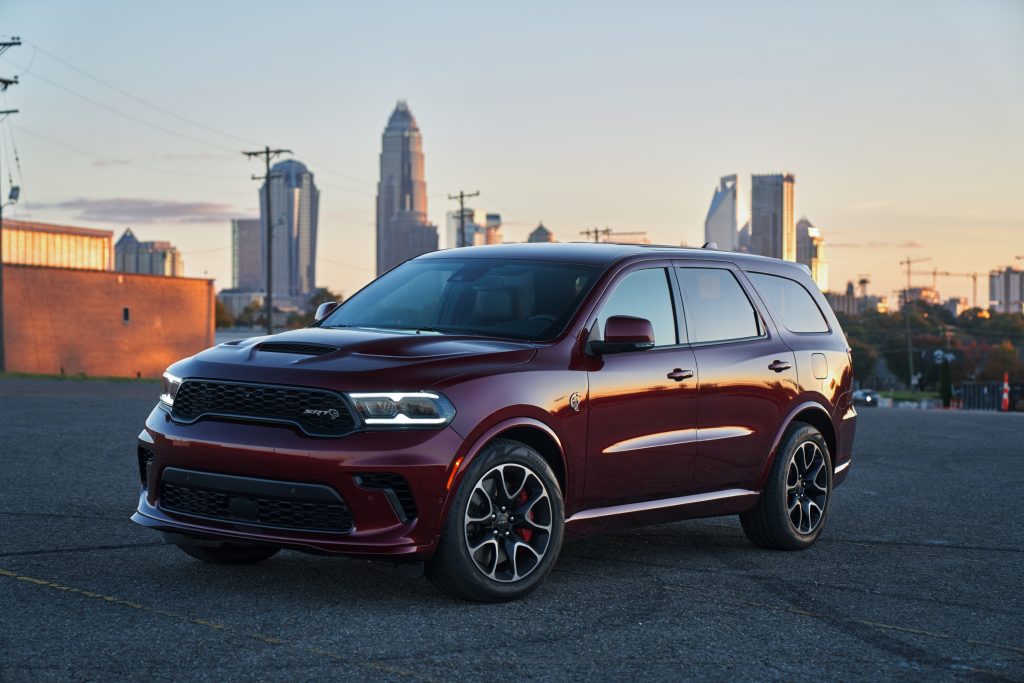 The Dodge Durango Hellcat may not be European, but it can sure hold its own on the drag strip.  