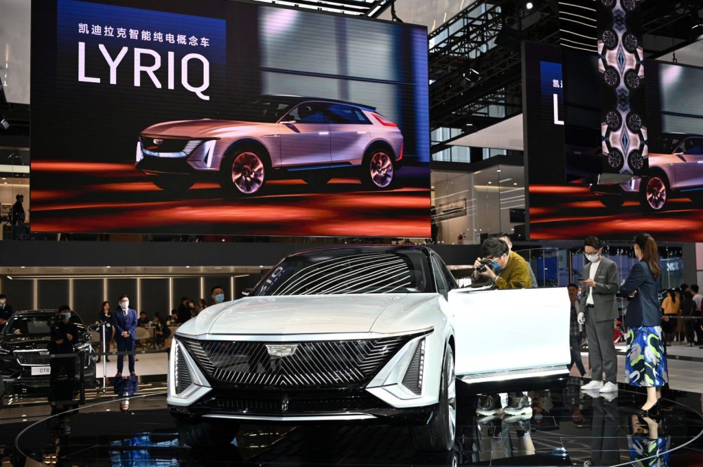 The Cadillac Lyriq electric vehicle is ahead of schedule