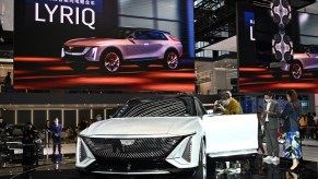 The Cadillac Lyriq electric vehicle is ahead of schedule