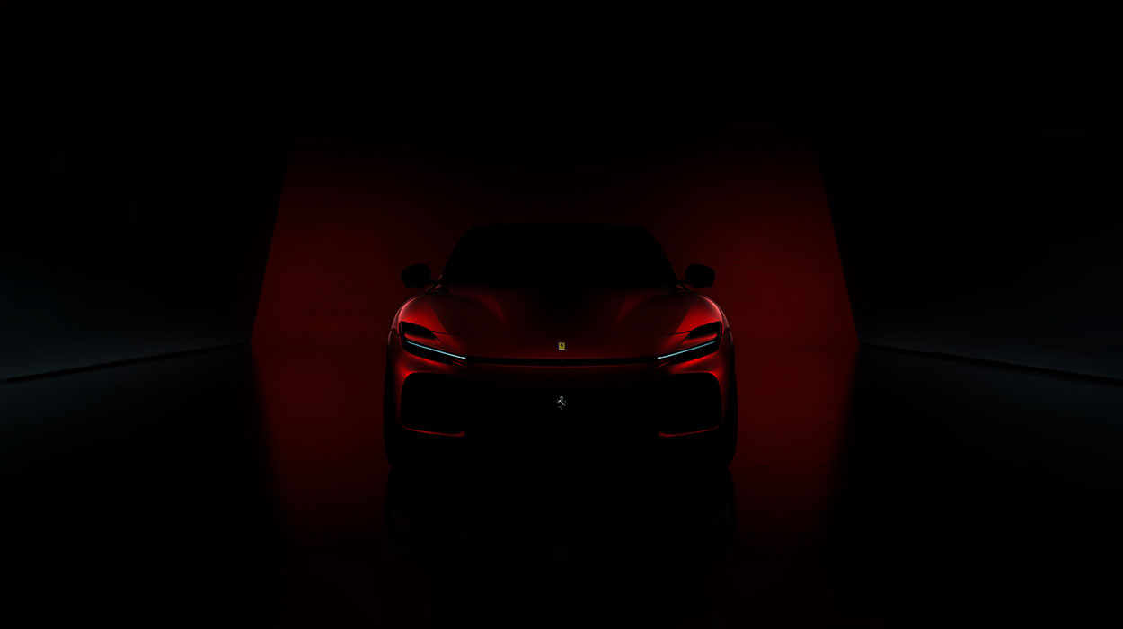 New Ferrari SUV Purosangue in red