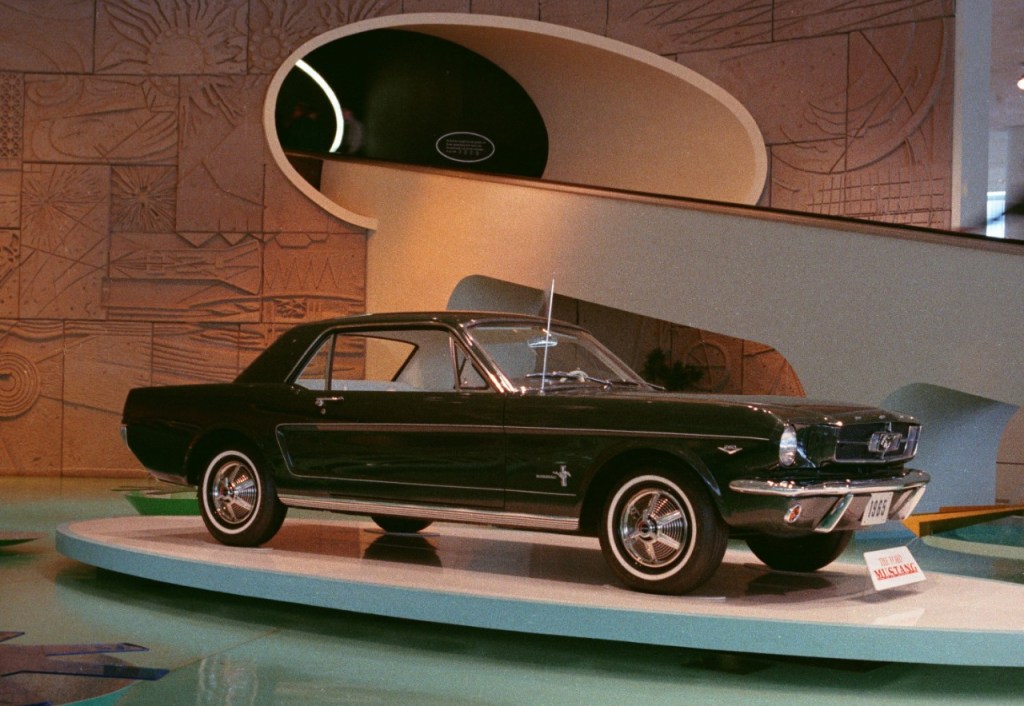 1964 Ford Mustang pre-production model on display at New York World's Fair