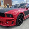 Red 2008 Roush Ford Mustang 428R Supercharged Coupe front 3/4