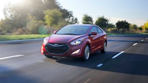 2014 Hyundai Elantra coupe driving