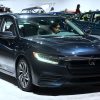 A dark-blue 2019 Honda Insight at Automobility LA 2018