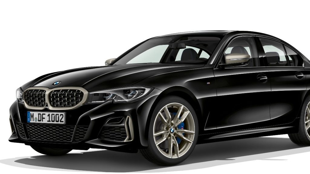 The exterior of a new 2022 BMW M340i showing 