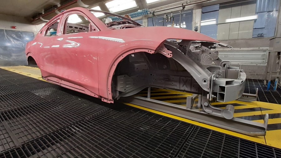2020 Ford Mustang Mach-E painted bubblegum pink