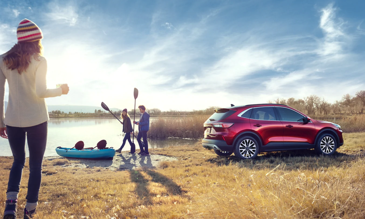 The 2021 Ford Escape near a lake 