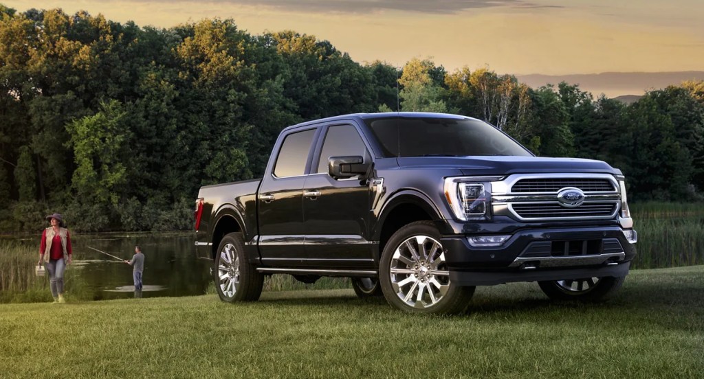 2022 Ford F-150 parked in grass