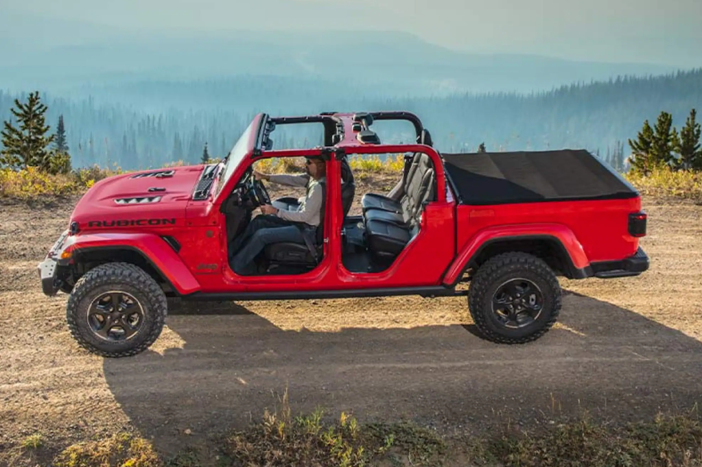 2022 Jeep Gladiator on a dirt road