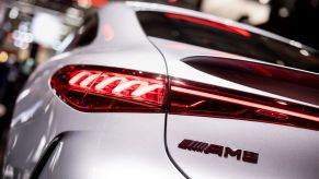 The back end of a 2022 Mercedes-AMG.
