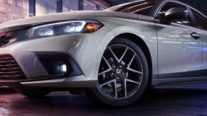 Front angle shot of a 2022 Honda Civic car