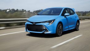 2022 Toyota Corolla Hatchback in blue