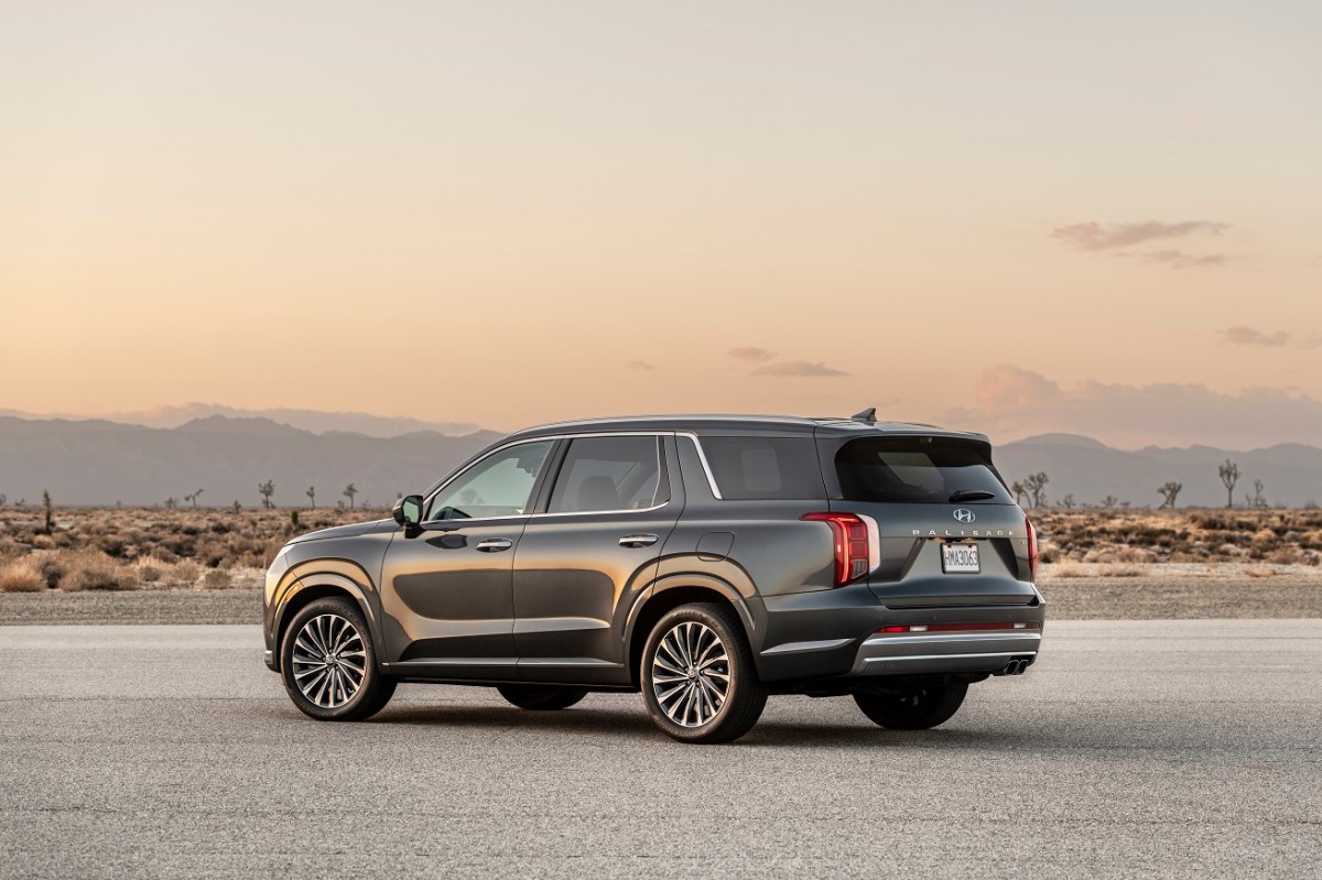 The new Palisade is designed to compete with luxury SUVs like the Yukon Denali. 