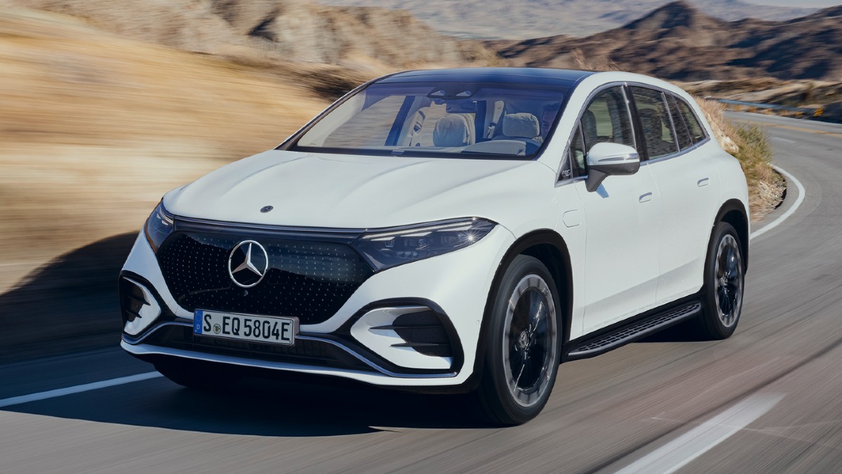 2023 Mercedes-Benz EQS SUV. This EV luxury SUV arrives later this year.
