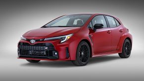 A red 2023 Toyota GR Corolla Core