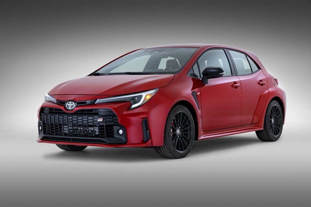 A red 2023 Toyota GR Corolla Core