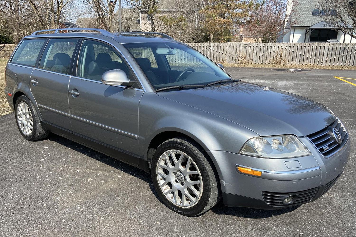 2004 Volkswagen Passat Silver Station Wagon with W8 engine and Six-speed manual transmission on Cars and Bids