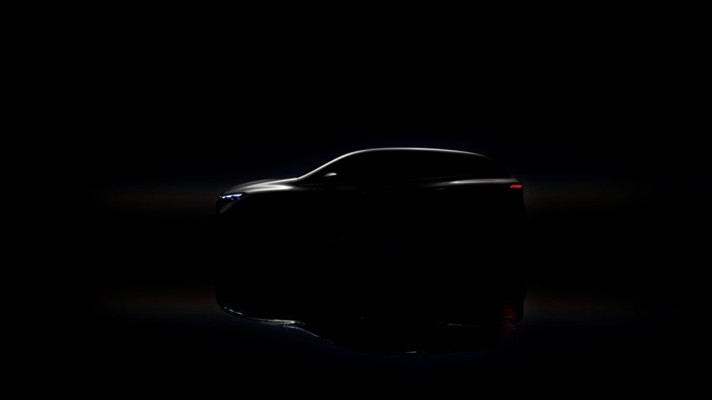 The Mercedes EQS SUV teaser image