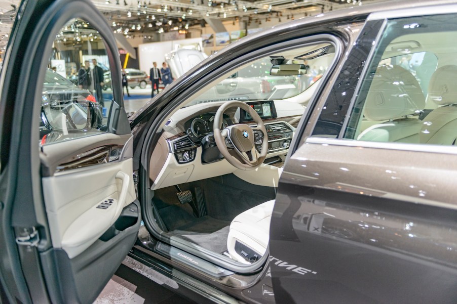 Interior on a BMW 5 series